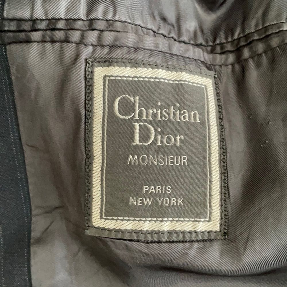 Dior Navy Pin Stripe Slim Fit Men’s Blazer / Sport Coat - Size 42L - Picture 3 of 3